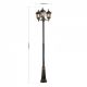 Stalpi - Stalp de iluminat exterior stil clasic IP43 Puchberg H-255cm black/gold