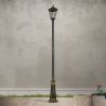 Stalp de iluminat exterior stil clasic IP43 Puchberg H-249cm black/gold