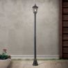Stalp de iluminat exterior stil clasic IP43 Puchberg H-211cm black/gold