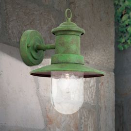 Aplice - Aplica de iluminat exterior stil clasic LEONIE verde vintage