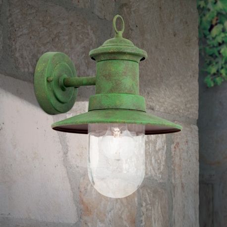 Aplice - Aplica de iluminat exterior stil clasic LEONIE verde vintage