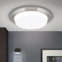 Plafoniera LED moderna LEROX 20cm crom satin 