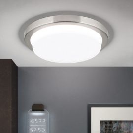 Plafoniere - Plafoniera LED moderna LEROX 20cm crom satin
