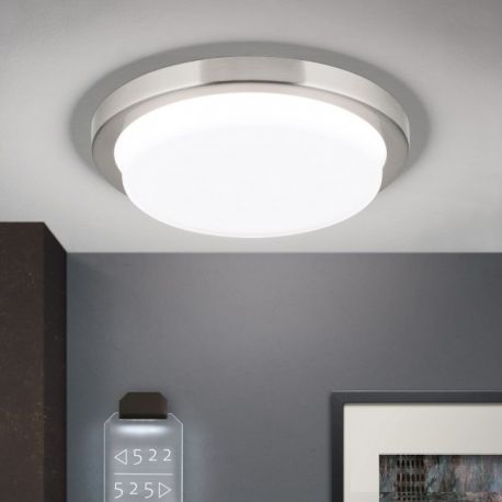 Plafoniere - Plafoniera LED moderna LEROX 20cm crom satin