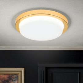 Plafoniere - Plafoniera LED moderna LEROX 20cm aurie 24K