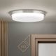 Plafoniere - Plafoniera LED moderna LEROX 30cm crom satin