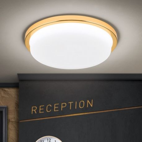 Plafoniere - Plafoniera LED moderna LEROX 30cm aurie 24K