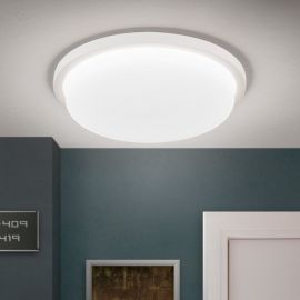 Plafoniere - Plafoniera LED moderna LEROX 30cm alba