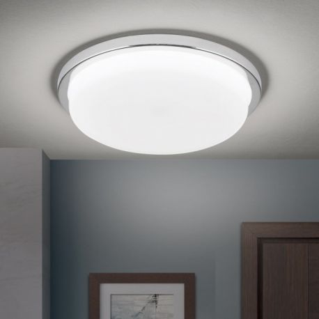 Plafoniere - Plafoniera LED moderna LEROX 30cm crom