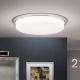 Plafoniere - Plafoniera LED moderna LEROX 40cm crom