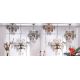 Aplice, corpuri de iluminat pentru pereti - Aplica de perete design retro lux Rauchglas crom