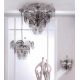 Aplice, corpuri de iluminat pentru pereti - Aplica de perete design retro lux Rauchglas crom