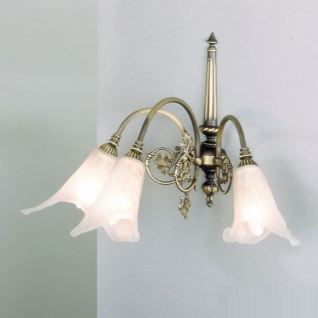 Aplice, corpuri de iluminat pentru pereti - Aplica de perete stil mediteranean clasic de lux Tosca 3L