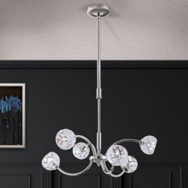Pendule, Lustre suspendate - Lustra reglabila design modern de lux Maderno 6L crom