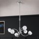 Pendule, Lustre suspendate - Lustra reglabila design modern de lux Maderno 6L crom
