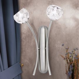 Aplice, corpuri de iluminat pentru pereti - Aplica de perete design modern de lux Maderno crom