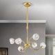 Pendule, Lustre suspendate - Lustra reglabila design modern de lux Maderno 6L aurie