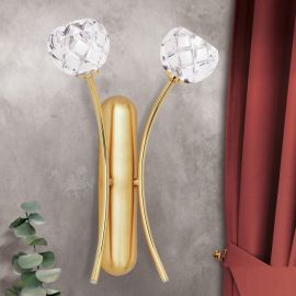 Aplice, corpuri de iluminat pentru pereti - Aplica de perete design modern de lux Maderno aurie