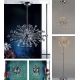 Veioze, Lampadare Cristal - Lampadar cristal Swarovski Spectra design modern de lux GALAXY 15L crom