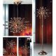 Veioze, Lampadare Cristal - Veioza cristal Swarovski Spectra design modern de lux GALAXY 12L auriu