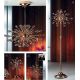 Veioze, Lampadare Cristal - Lampa de masa cristal Swarovski Spectra design modern de lux GALAXY 9L crom