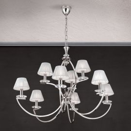 Candelabre, Lustre - Candelabru cristal Swarovski elegant de lux Avala 9L nickel plated