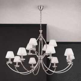 Candelabre, Lustre - Candelabru cristal Swarovski elegant de lux Avala 12L nickel plated