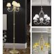 Lampadare - Lampadar cristal Swarovski elegant de lux Avala nickel plated H-158cm