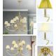Candelabre, Lustre - Candelabru cristal Swarovski elegant de lux Avala 12L 24K gold plated