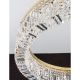 Lustre Cristal Asfour - Lustra cristal Asfour design modern de lux Ring 24K 110cm gold plated