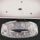 Lustre Cristal Asfour - Lustra cristal Asfour design modern de lux Ring 110cm chrome plated