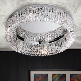 Lustre Cristal Scholer - Lustra aplicata cristal Schöler design modern de lux Ring 60cm chrome plated