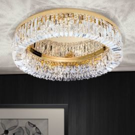 Lustre Cristal Scholer - Lustra aplicata cristal Schöler design modern de lux Ring 24K 60cm gold plated