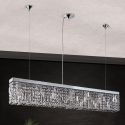 Lustra suspendata cristal Asfour design modern de lux Ring 130cm chrome plated
