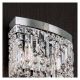 Aplice Cristal Asfour - Aplica de perete cristal Asfour design modern de lux Ring round chrome plated