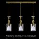 Candelabre, Lustre - Lustra cu 3 pendule moderna design LUX ANOMALY 06-CH, auriu