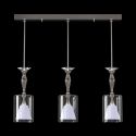 Lustra cu 3 pendule moderna design LUX ANOMALY 03-CH, nickel