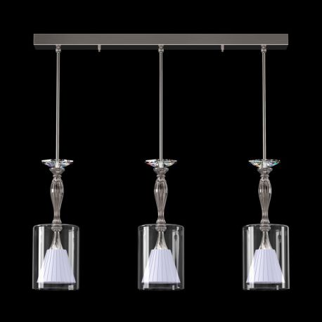 Candelabre, Lustre - Lustra cu 3 pendule moderna design LUX ANOMALY 03-CH, nickel