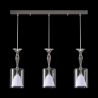 Lustra cu 3 pendule moderna design LUX ANOMALY 03-CH, nickel