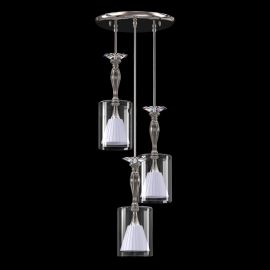 Candelabre, Lustre - Lustra cu 3 pendule moderna design LUX ANOMALY 02-CH, nickel