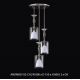Candelabre, Lustre - Lustra cu 3 pendule moderna design LUX ANOMALY 02-CH, nickel