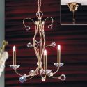 Candelabru elegant de lux cristal Swarovski Eremitage 3L 24K gold