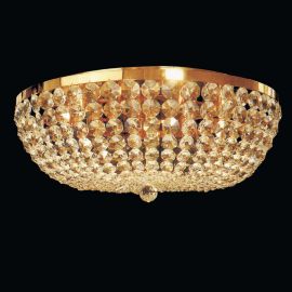 Lustre Cristal Scholer - Plafoniera cristal Schöler design de lux Sheraton 65cm, 24K gold plated