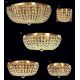 Lustre Cristal Scholer - Plafoniera cristal Schöler design de lux Sheraton 65cm, 24K gold plated