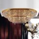 Lustre Cristal Scholer - Lustra XXL aplicata cristal Schöler design de lux Sheraton 120x90cm, 24K gold plated