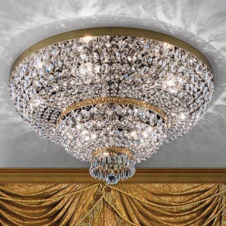 Lustre Cristal Scholer - Lustra aplicata cristal Schöler design de lux Sheraton 70cm, 24K gold plated