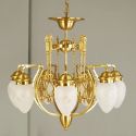 Candelabru cu 7 brate, elegant design LUX Budapest, bronz