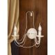 Aplice, corpuri de iluminat pentru pereti - Aplica de perete design rustic cu 2 brate Vela, ivory