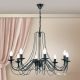 Candelabre, Lustre - Candelabru design rustic cu 8 brate Vela, antik