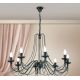 Candelabre, Lustre - Candelabru design rustic cu 8 brate Vela, antik